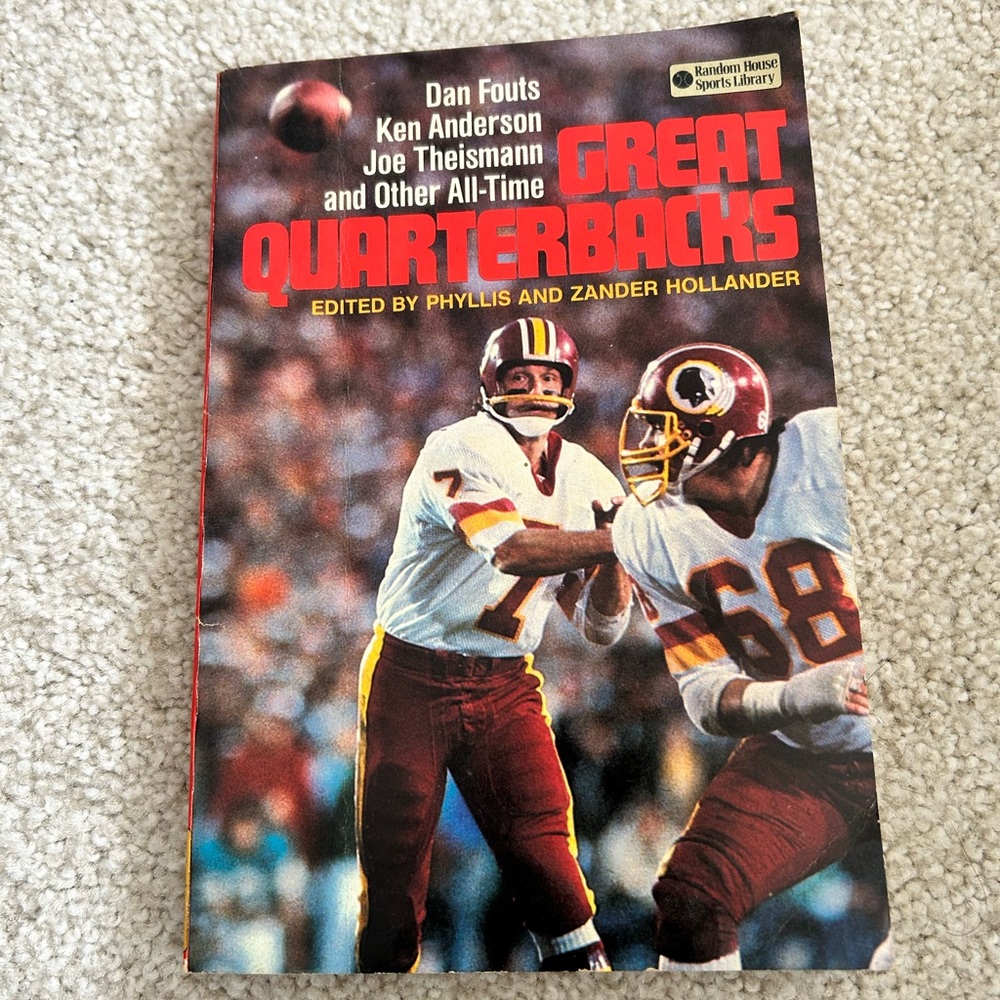 RARE 1983 Random House Sports Library Great Quarterbacks Book